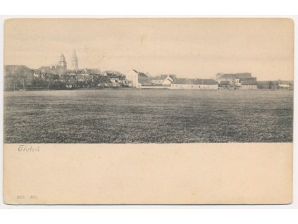 24 - Jindřichohradecko, Třeboň, celkový pohled, cca 1900