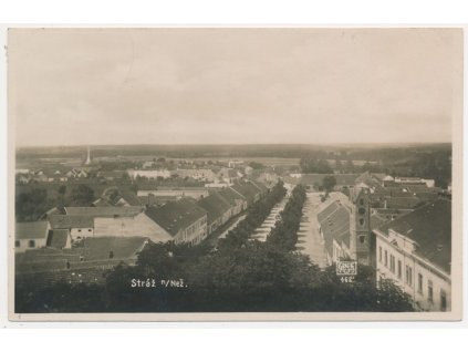 24 - Jindřichohradecko, Stráž nad Nežárkou, celkový pohled, cca 1934