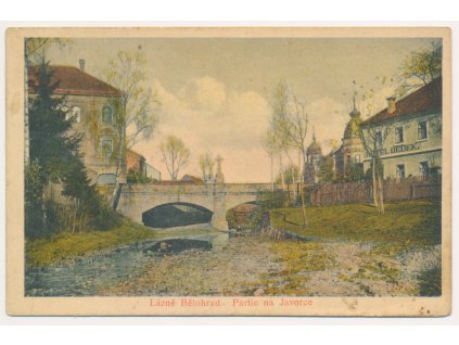 22 - Jičínsko, Lázně Bělohrad, Partie na Javorce, cca 1929