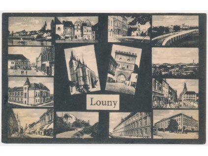 34 - Louny, 14-ti záběr dominant města, cca 1933