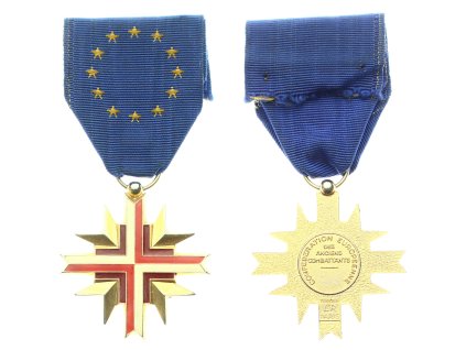 Francie, AE medaile Pamětní kříž veteránů za operace v Evropě, 1939/1945, smalty, stav 1/1/1