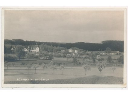 31 - Kutnohorsko, Sudějov, pohled na obec, cca 1927