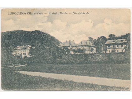 Slovensko, Ľubochňa, Lázeňské domy, cca 1920