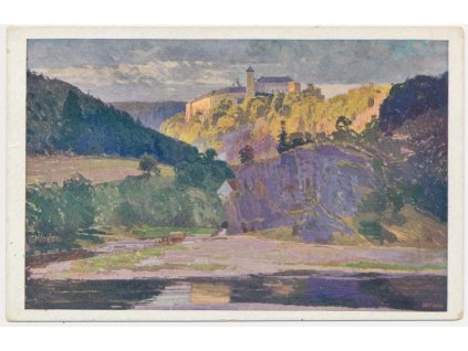 74 - Znojemsko, Hrad Bítov, R. Havelka, cca 1925