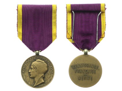 Francie, AE pamětní medaile Národních (frankofonních) hodnot, bronz, zcela ojedinělý výskyt, stav 1/1/1