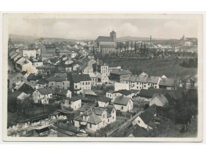 58 - Semilsko, Turnov, celkový pohled na město, cca 1944