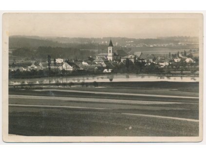 10 - Chrudimsko, Ronov nad Doubravou, celkový pohled, cca 1930