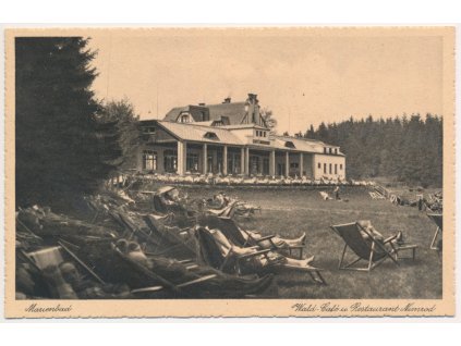 08 - Chebsko, Mariánské Lázně (Marienbad), Wald-Café u Restaurant Nimrod, cca 1930
