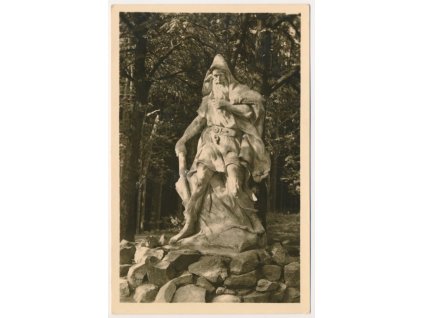 08 - Chebsko, Mariánské Lázně, socha Krakonoše, cca 1957