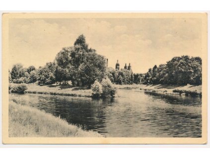 19 - Hradec Králové, stok Labe s Orlicí, cca 1952