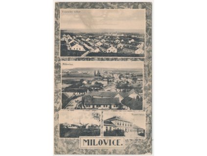 40 - Nymbursko, Milovice, 4 záběr, mj. Vojenský tábor, Nemocnice..., cca 1948
