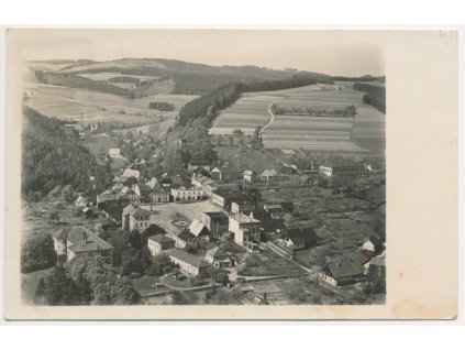 38 - Náchodsko, Stárkov, celkový pohled na město, cca 1949