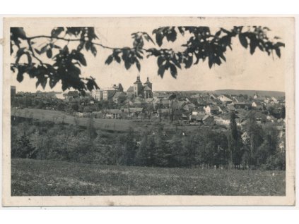 29 - Kolínsko, Kouřim, celkový pohled na město, cca 1936