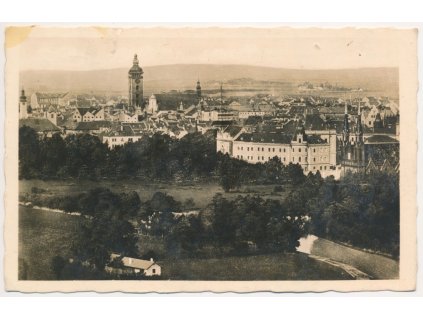 12 - České Budějovice, celkový pohled na město, cca 1942