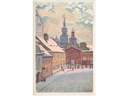 47 - Plzeň, Františkánský kostel, K. Mašek, cca 1916