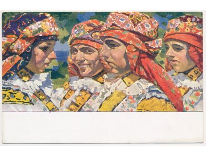 Joža Uprka (1861-1940), Děvčata z Mařatic, cca 1930