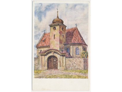 51 - Praha-západ, Levý Hradec, Nejstarší český kostel založený v r. 875, 1935