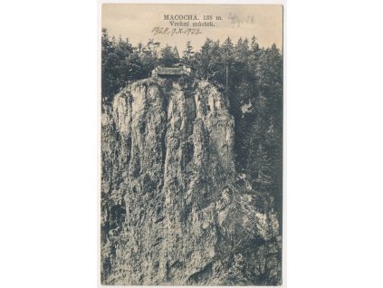 03 - Blansko, Macocha, Vrchní můstek, cca 1928