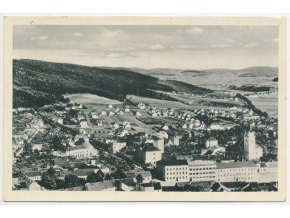05 - Brno-venkov, Tišnov, celkový pohled na město, cca 1937