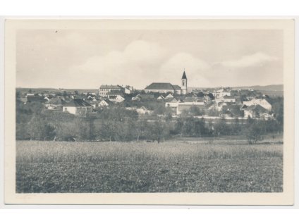 10 - Chrudimsko, Ronov nad Doubravou, celkový pohled, cca 1953