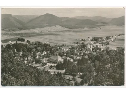 Slovensko, Rajecké Teplice, celkový pohled na město, cca 1951