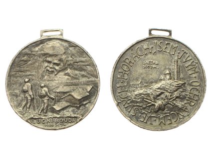 ČSR, AE žeton Ochránce hor - Luční bouda, Sněžka, průměr 35 mm, stav 1/1