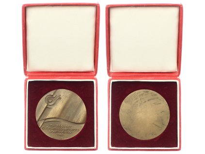 ČSSR, AE pamětní medaile Za zásluhy o čs. olympiádu, 1985,  průměr 60 mm, původní etue, luxusní sběratelská jakost