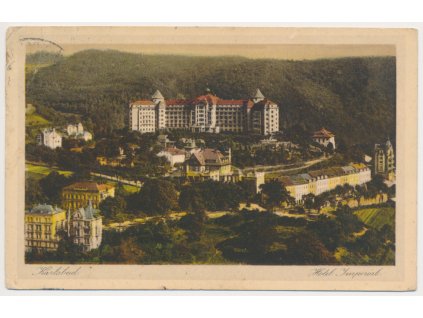 25 - Karlovy Vary (Karlsbad), Hotel Imperial a okolí, cca 1930