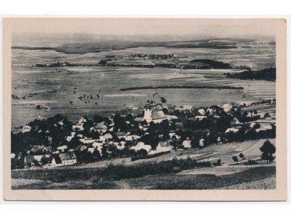 15 - Domažlicko, Klenčí pod Čerchovem, celkový pohled, cca 1940