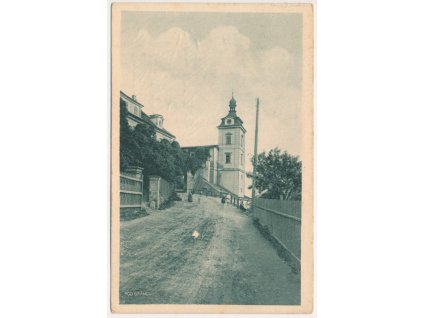 57 - Rychnov nad Kněžnou, "Pod bránou", cesta k zámku, cca 1927