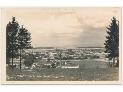 57 - Rychnov nad Kněžnou, Celkový pohled na město, cca 1933
