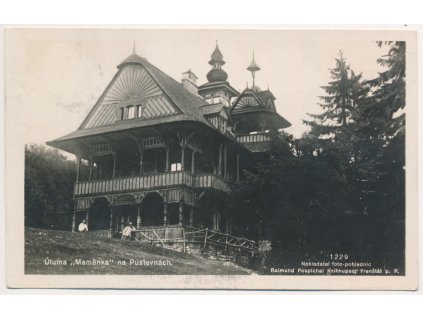 71 - Vsetínsko, Pustevny, Útulna Maměnka, cca 1928
