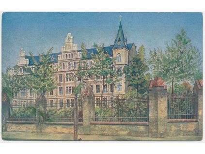 49 - Praha, Bubeneč, Arcibiskupské gymnázium, cca 1924