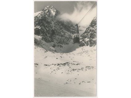Slovensko, Vysoké Tatry, Lanovka na Lomnický štít, cca 1950