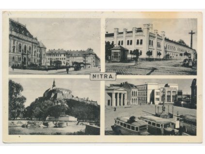 Slovensko, Nitra, 4 záběr dominant města, cca 1936
