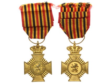 Belgie, AE pamětní medaile Za dlouholetou službu, stuha, stav 1/1/1