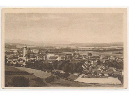 48 - Prachaticko, Netolice, celkový pohled, cca 1927