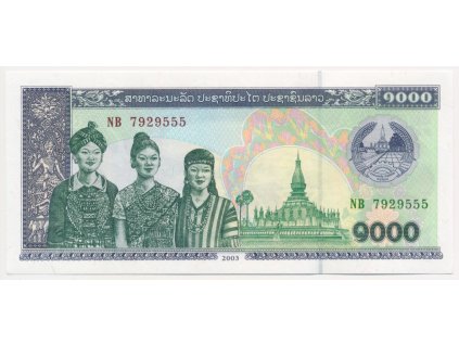 Laos, 1000 Kip, 2003, stav UNC