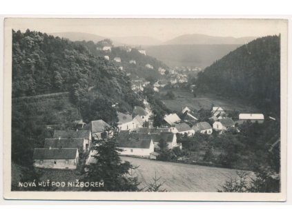 02 - Berounsko, Nižbor/Nová Huť, celkový pohled, cca 1946