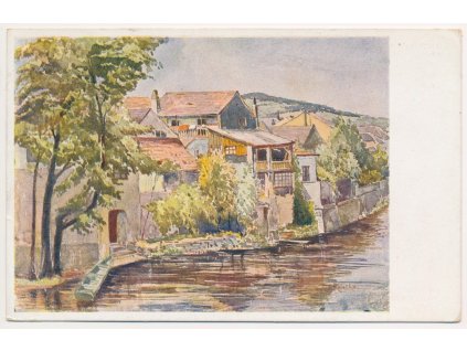 02 - Beroun, "Berounské Benátky", A. Kolečko, cca 1935