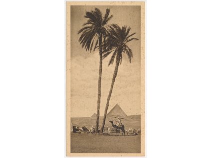 Egypt, Káhira, The Pyramids of Gizeh, No. 13, cca 1920