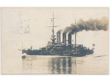 S. M. S. Sankt Georg, pohled na pancéřový křižník R-U námořnictva, 1910