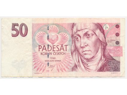 ČR, 50 Kč, 1997, série C, oběhový stav