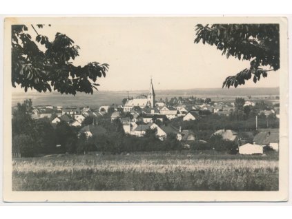 40 - Nymbursko, Milovice, celkový pohled, cca 1948