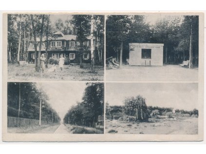 40 - Nymbursko, Kersko, 4 záběr dominant z osady, cca 1942