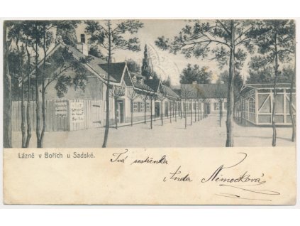 40 - Nymbursko, Lázně v Bořích u Sadské, cca 1900