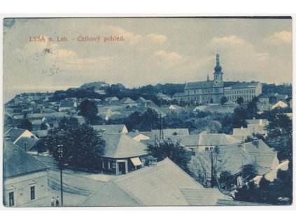 40 - Nymbursko, Lysá nad Labem, Celkový pohled, cca 1914