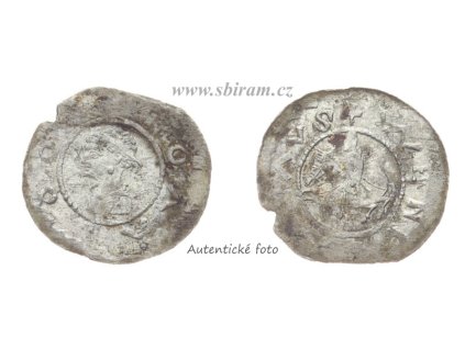 Bořivoj II. (1100 - 1120), Ag mince 1 Denár, patina, nedoraženo, stav 2/2