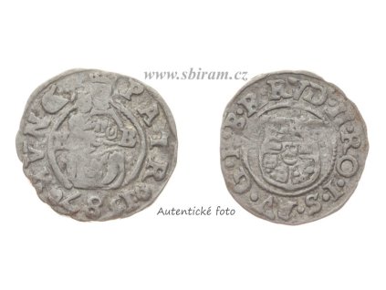 Rudolf II. (1572 - 1612), Ag (stříbrná) mince 1 Denár, 1587 KB, stav 1/1