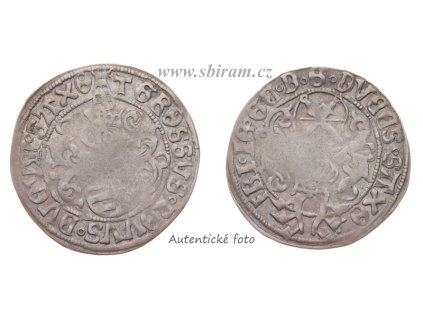 Frederik III. (1486-1525), Ag (stříbrná) mince 1 Zingsgroschen (1500-1507), tzv.lilie, slušný oběhový stav